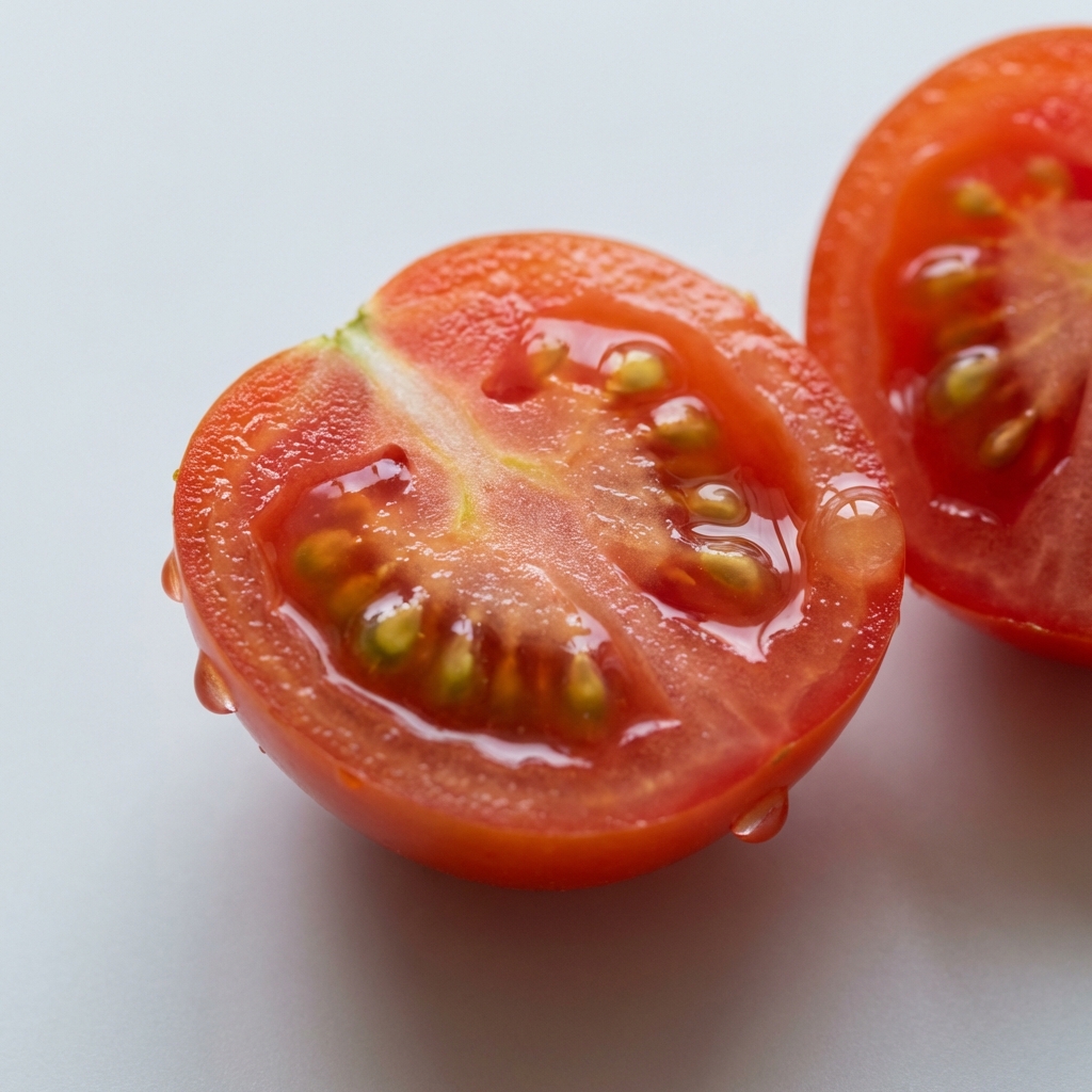 小番茄剖切面特寫